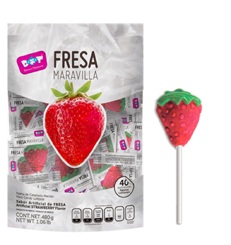 Paleta Dot Fresa Maravilla