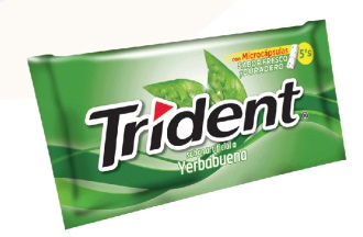 Trident Yerbabuena Lamina 18paq