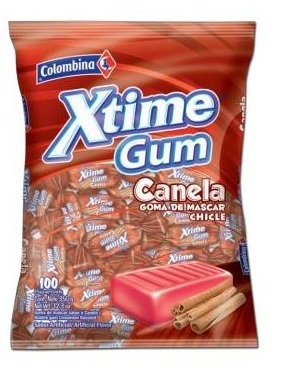 Chicle Xtime Canela 100uds