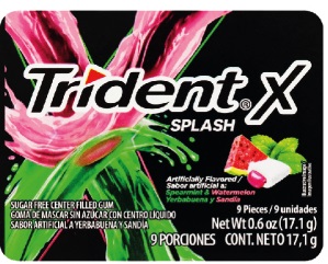 trident X-Twist sabor Yerbabuena Sandia 10 paq