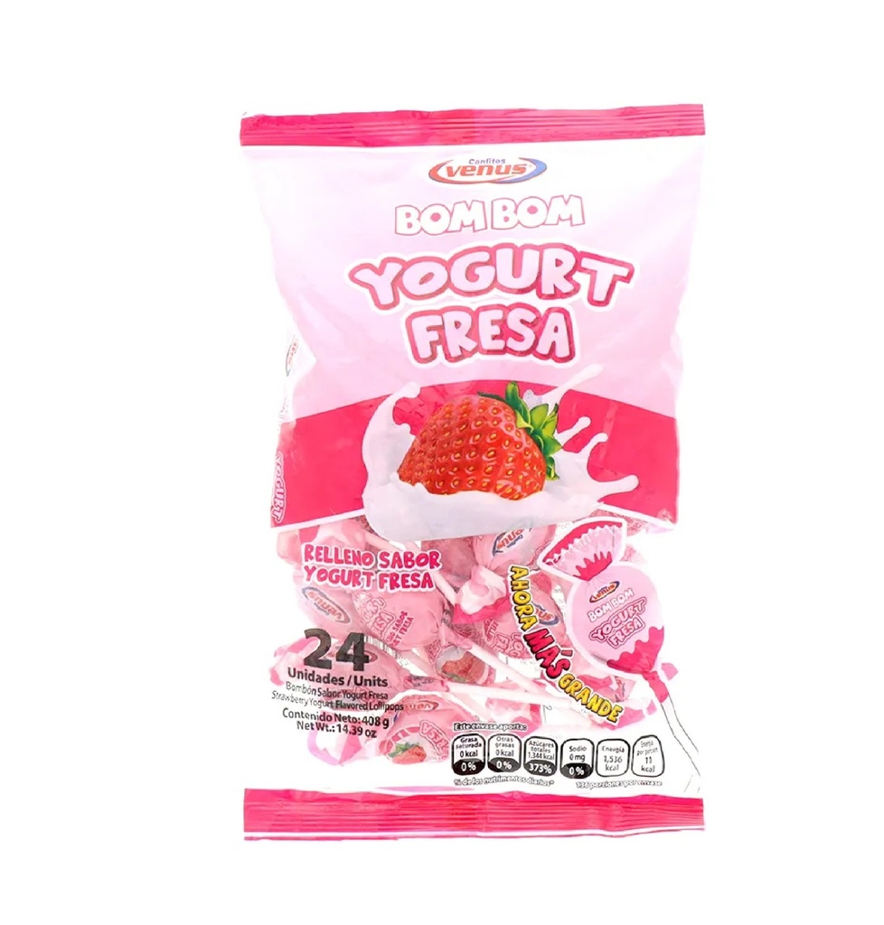 Bombon Yogurt Fresa 24 unid