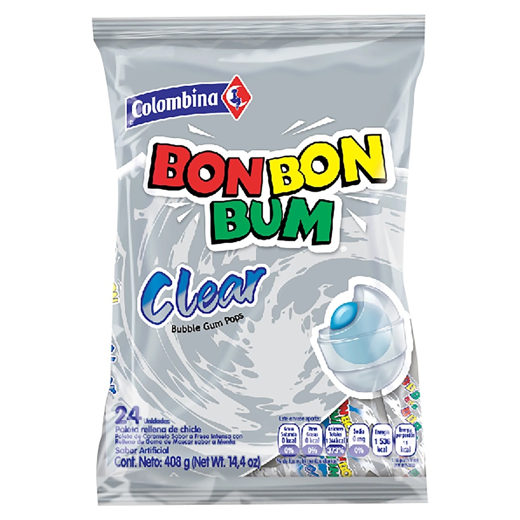 Bonbon Bum Clear 24 unid