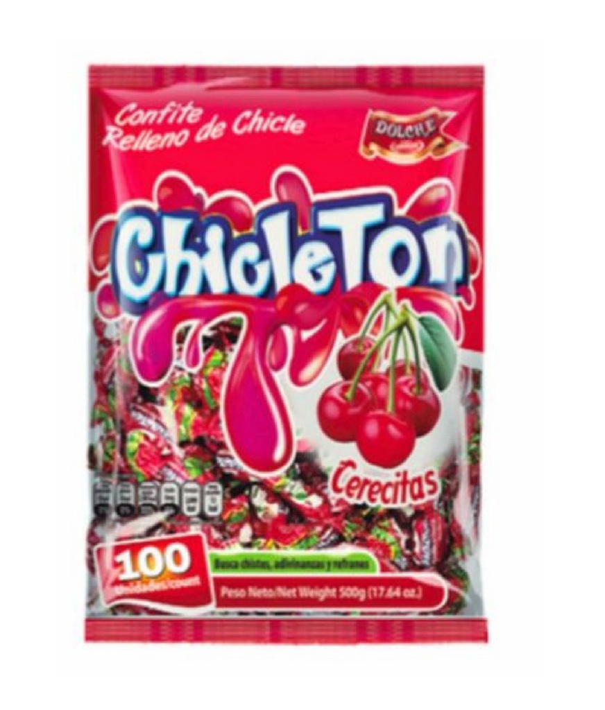 Chicleton Cerecitas 100uds