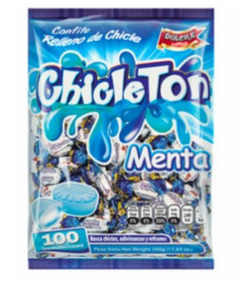 Chicleton Menta 100 unid