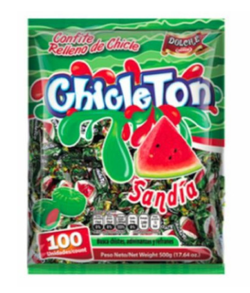 Chicleton Sandia 100uds