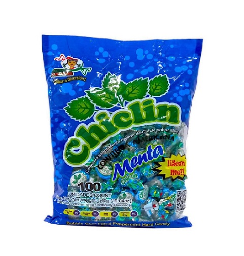 Chiclin sabor Menta 100 unid
