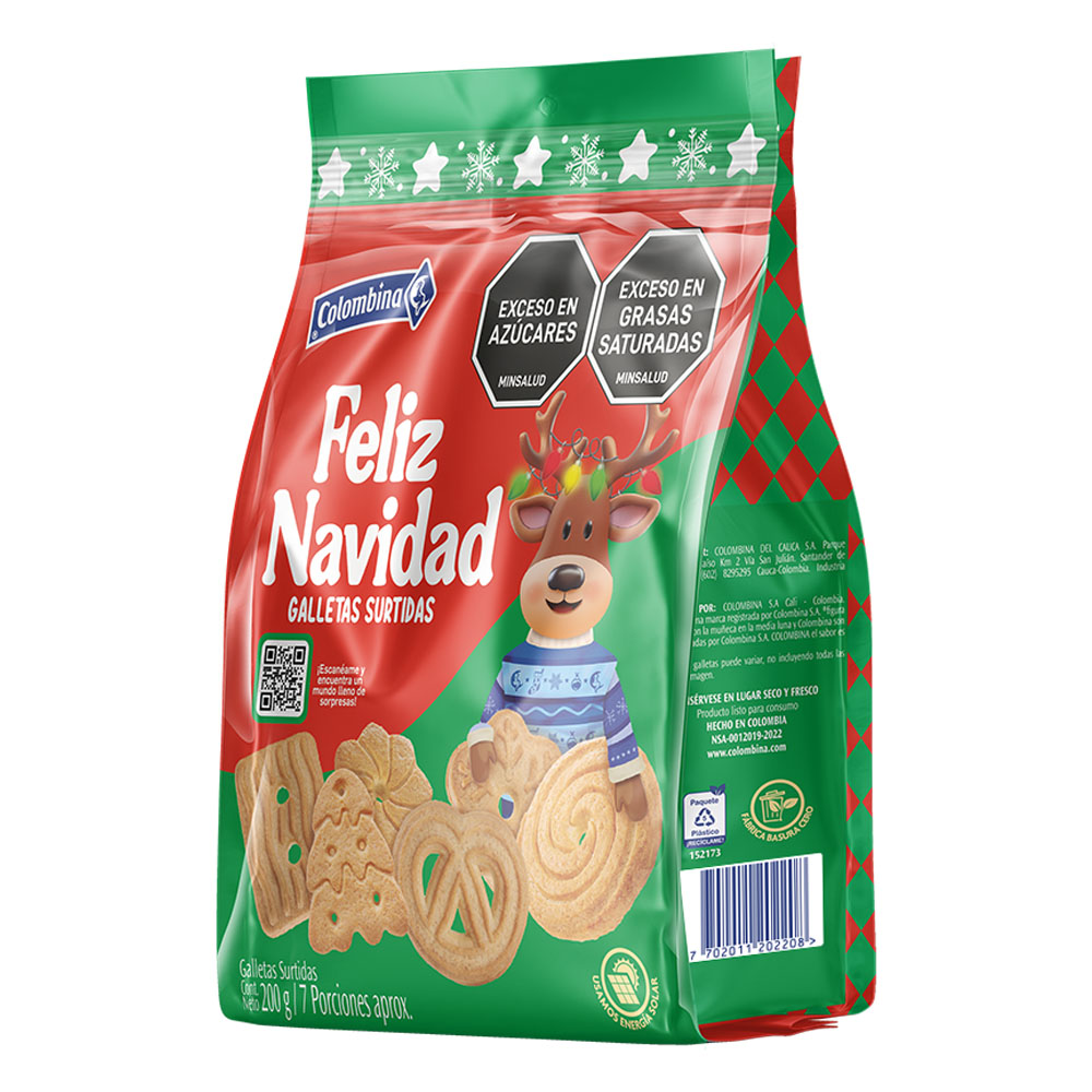 Bolsa Feliz navidad 200gr