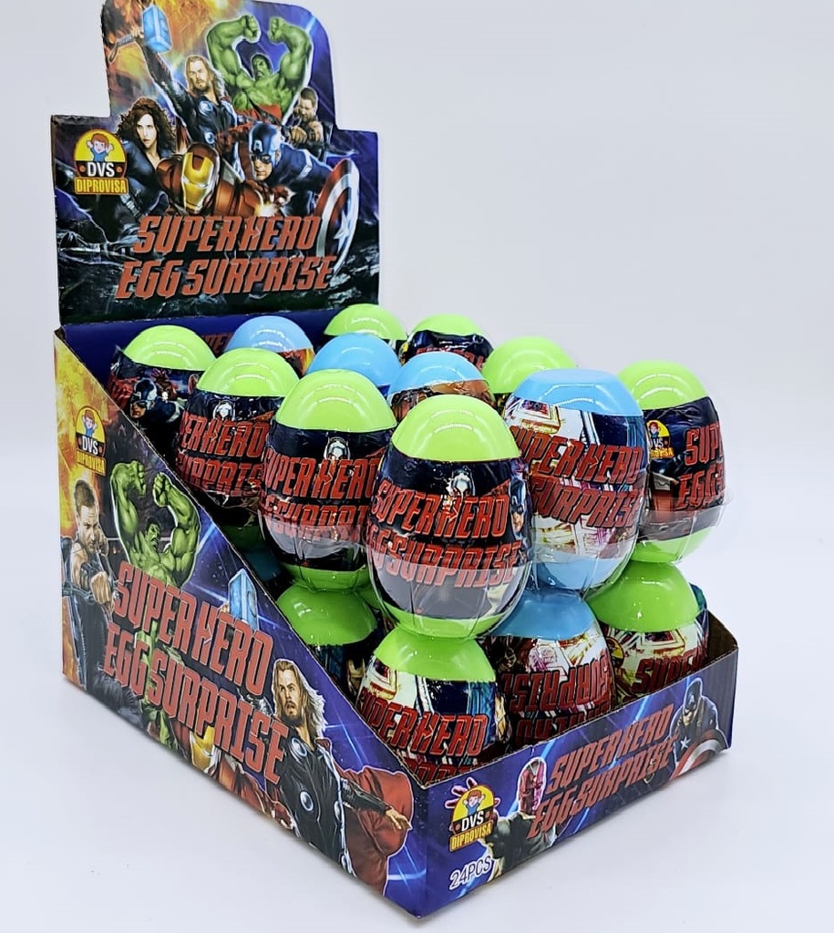 Super hero egg 24uds