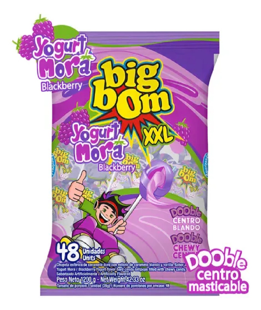 Big Bom Yogurt Mora 48 unid