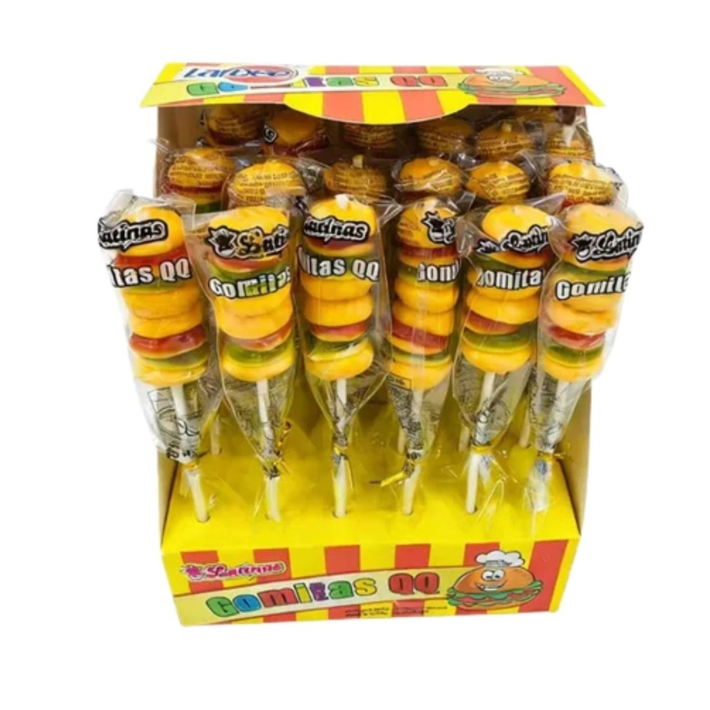 Gomitas Hamburguesa QQ 24uds