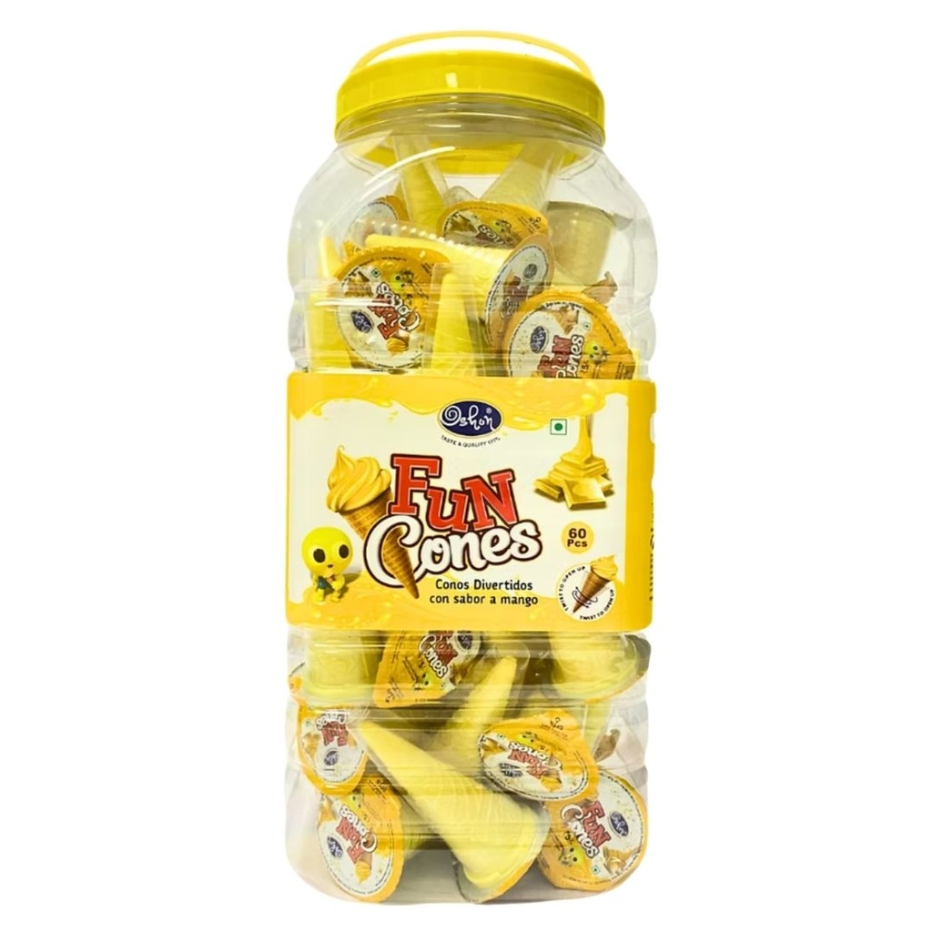 Fun Conos Bote Mango 60uds