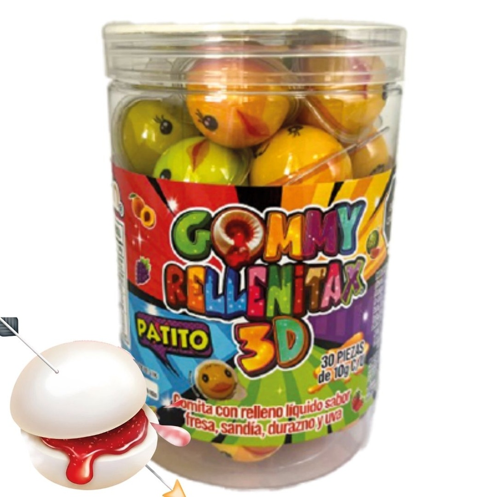 Gummy Rellenitas 3D Patitos