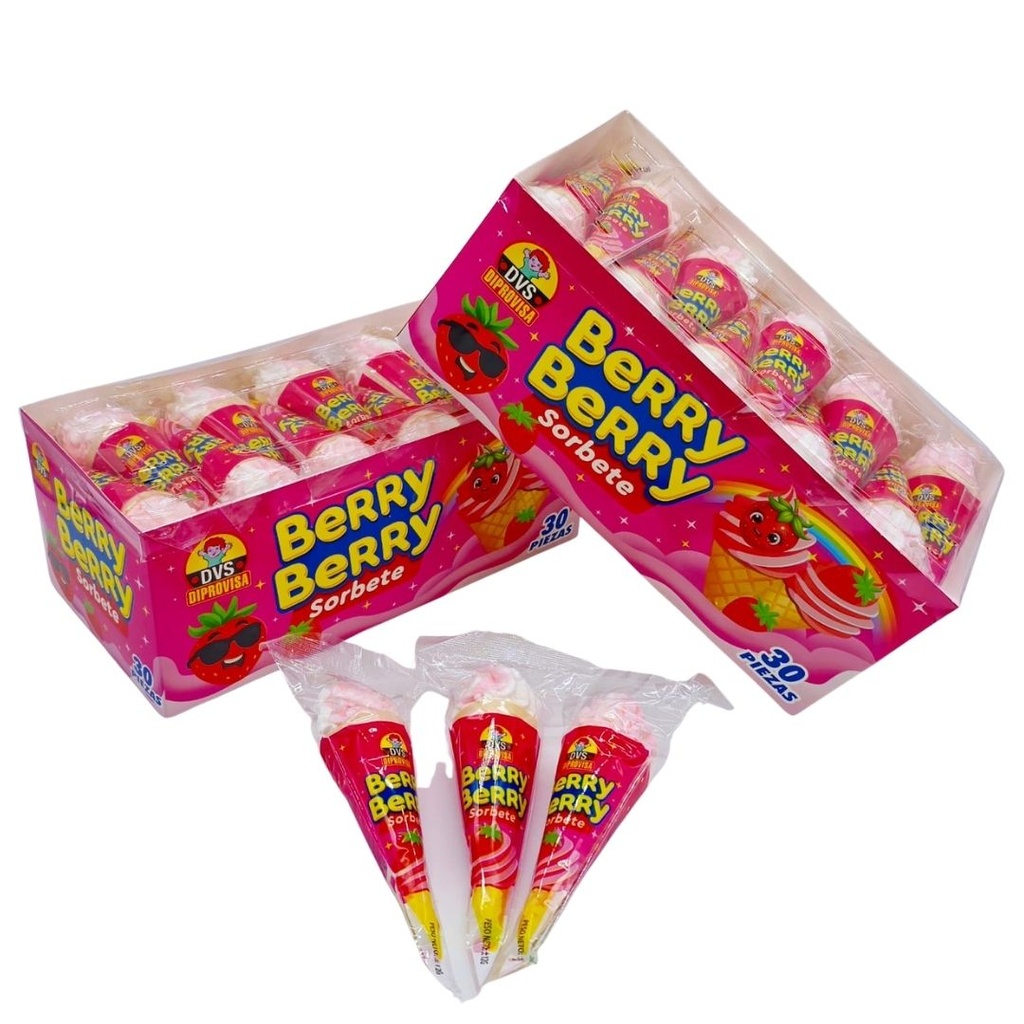 Berry Cono Sorbete 30uds