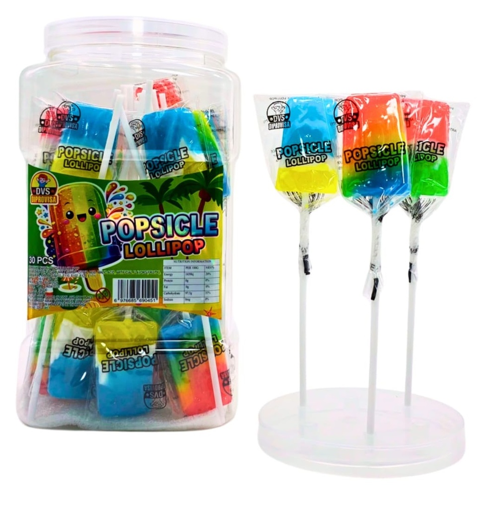 Popsicle Lollipop 30uds