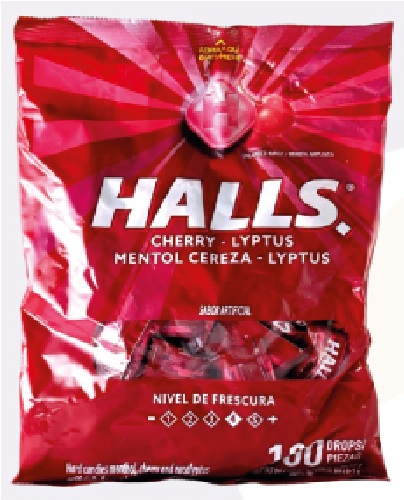 Halls Cherry - Lyptus 100 unid