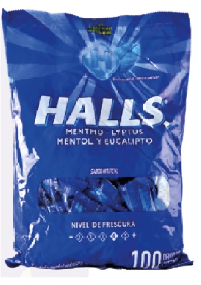Halls Mentho - Lyptus 100 unid
