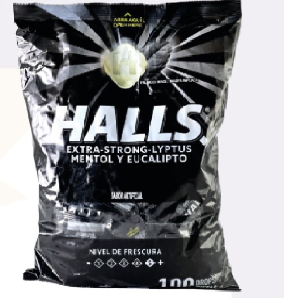 Halls Strong - Lyptus 100 unid