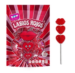 Paleta Dot Labios Rojos