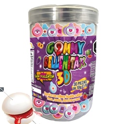Gomitas Rellenitas 3D Corazones